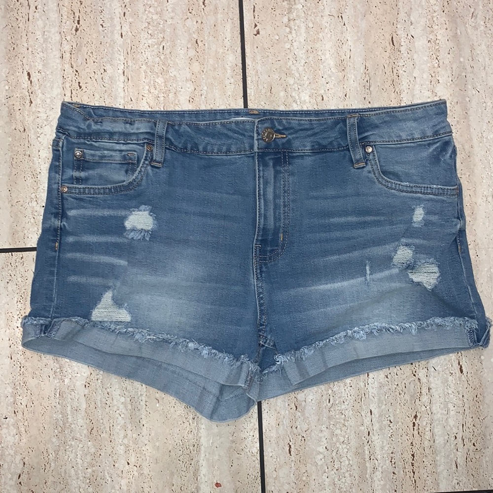 Light Blue Denim Shorts